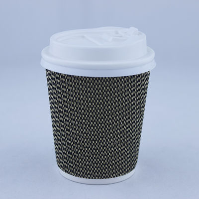 Compostable 12 oz Double Wall Hot Cup, Impressão Kraft Ripple Wall Paper Cup