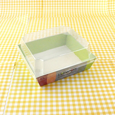 Caixa de embalagem biodegradável de padaria Bolo de pão Cartão Kraft Container de alimentos