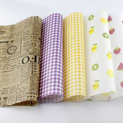 Papel de tecido de impressão Papel de guardanapo reciclável Embalagem de padaria Resistente ao calor