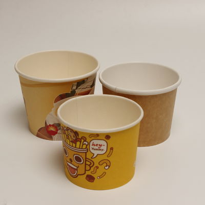 Copo de papel de sopa compostável