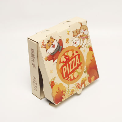 Caixa de embalagem de comida descartável de pizza com logotipo 12 polegadas 14 polegadas 16 polegadas