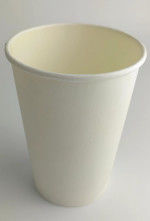 Beverage Ripple Paper Cup With Lid Single Wall 8oz Reciclável Compostável