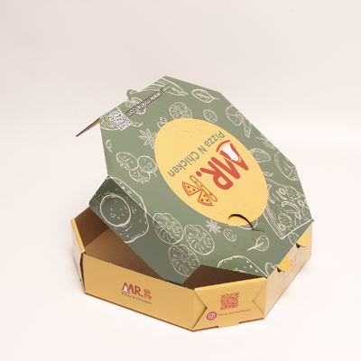 Caixas de pizza de cartão ondulado impresso