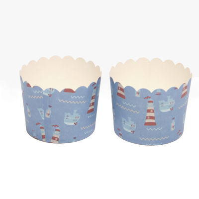 Copo de papel de bolo de qualidade alimentar, caixa de papel de bolo de panificação com logotipo.
