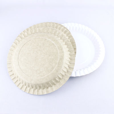 Placas de papel biodegradáveis resistentes a gordura de 1,2 mm pratos ecológicos
