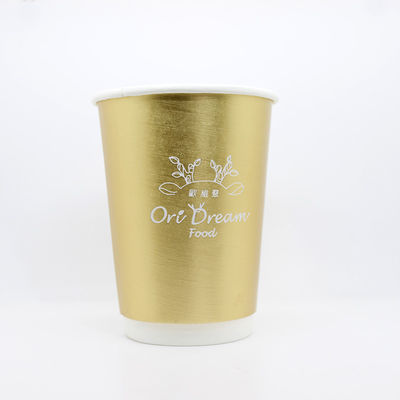 Copo de papel de beber descartável de 450 ml redondo, leve, personalizado