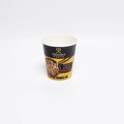 Instant Noodle Bowl caixa de almoço de qualidade alimentar resistente ao calor rede vermelha de papel kraft sem lavagem embalagem de papel fabricante de tigela