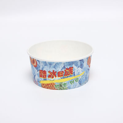 Impressão personalizada Logotipo descartável para ir moderno recipiente de embalagem de sorvete Ice Cream Cup