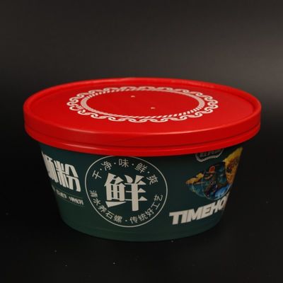 Gráfico Personalizado Multi Capacidade Cartão Kraft Quadrado Salada macarrão Sopa Copo Bowl