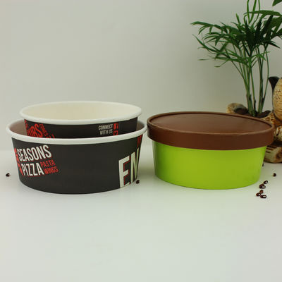 Taças de salada de papel com tampa - polivalentes, elegantes e empilháveis