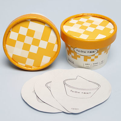 Copo de papel de gelado de 85 ml, tigelas de papel de gelado descartáveis, chávenas de papel de iogurte e tigelas de papel de gelado, caixa de embalagem