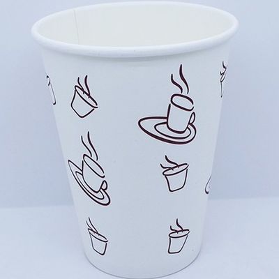 Copo de café de papel ecológico com tampa para bebidas quentes