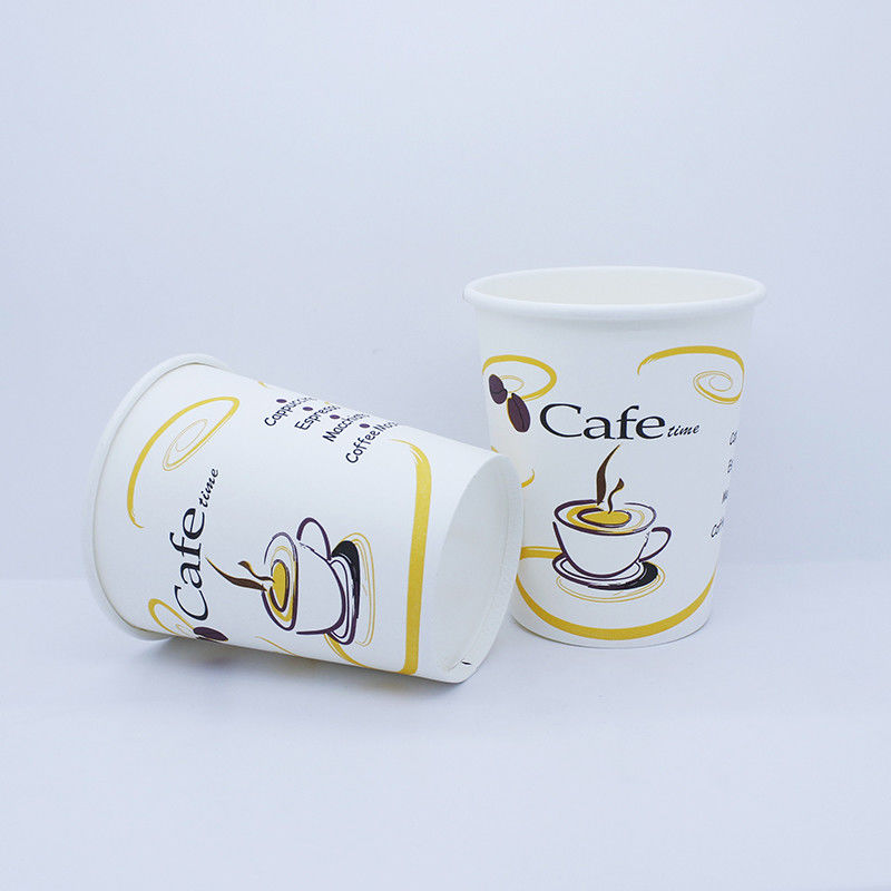 Copo de papel de parede dupla 8 oz Logotipo personalizado descartável para bebidas de café