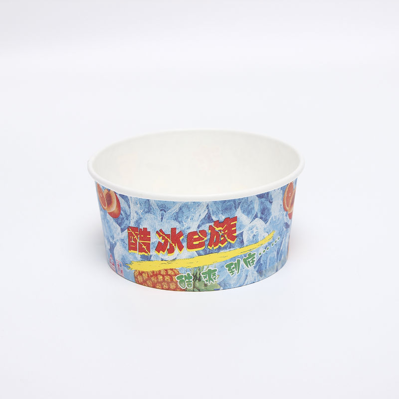 Impressão personalizada Logotipo descartável para ir moderno recipiente de embalagem de sorvete Ice Cream Cup